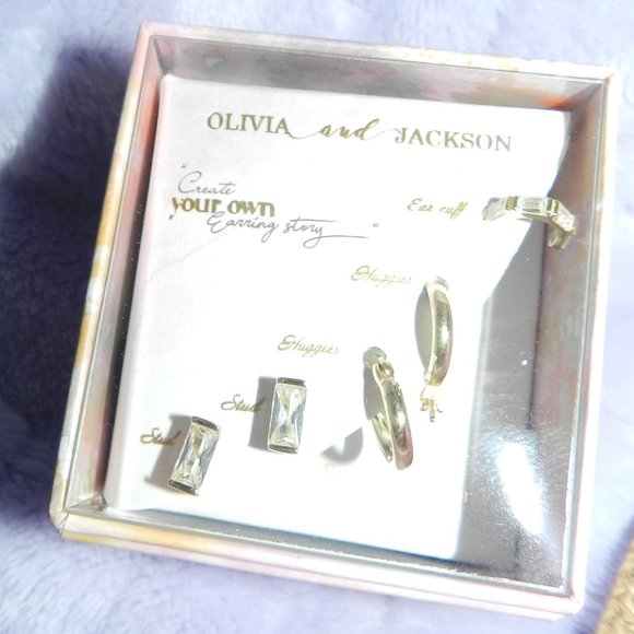 OLIVIA & JACKSON Create Your Own Earring Story 5 Pc Earring Set NEW - Picture 5 of 10